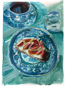  Figs and Coffee, 22 x30