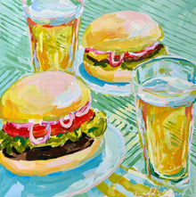  Beer and Burgers, 30x30"