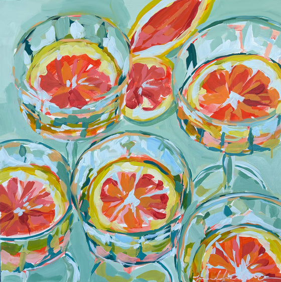 Grapefruit Cocktails, 20x20