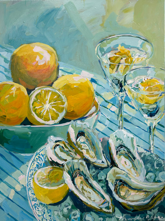 Oysters and Martinis, 30x40"