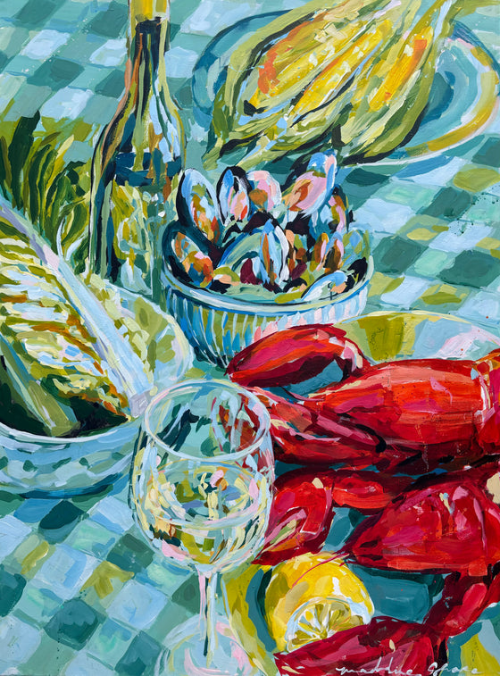 Cookin in the kitchen, 48x36"