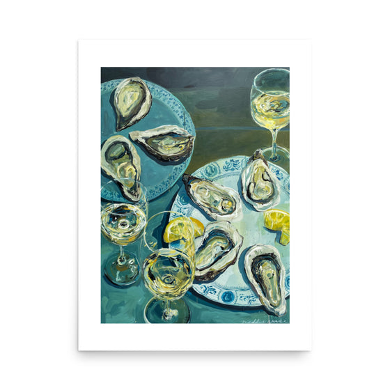 Oysters and Wine Print